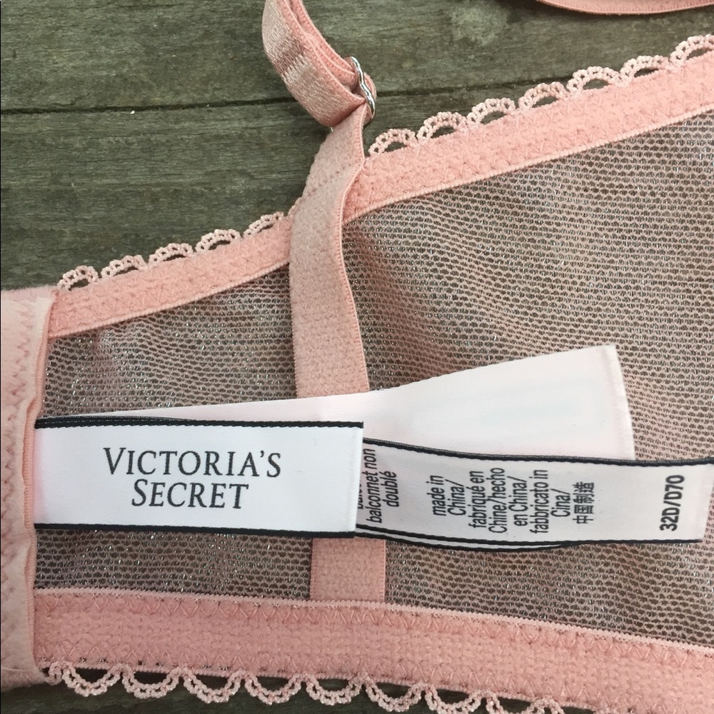 Victoria’s Secret sheer pink underwire bra HP24 - Picture 5 of 13
